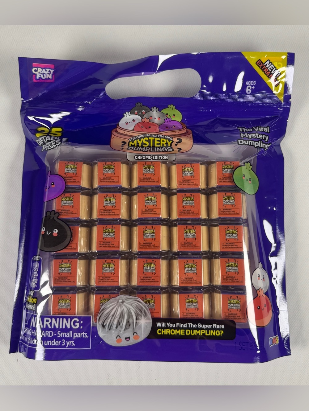 Crazy Fun RMS 25x Mini Mystery Dumpling Chrome Edition Set New Release Item!
